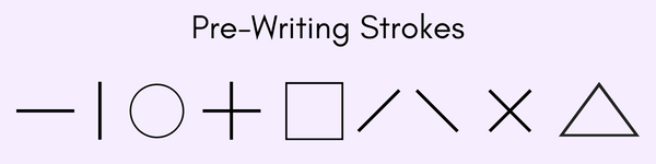 pre-writing strokes shapes