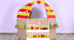 cardboard box grocery store