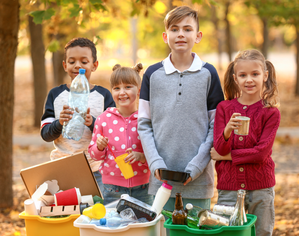 kids recycling