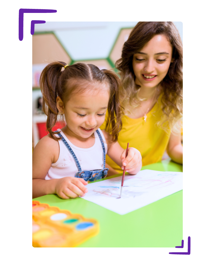 Clubhouse Kids art aba therapy